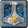 Viking Gold symbol Blue/Silver Icon