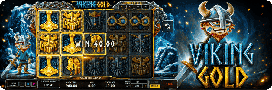 Viking Slots Viking Gold 96% RTP